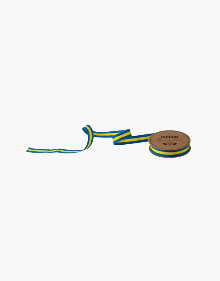 Dekorationsband multi/blå - 1,5cm x 3m multi/blå - 1