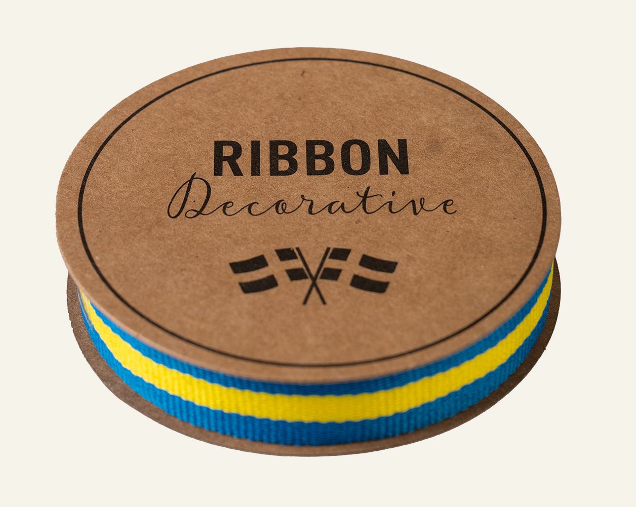 Dekorationsband multi/blå - 2