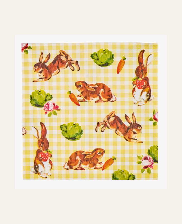 Pappersservetter multi/gul - 33x33 cm multi/gul - 1