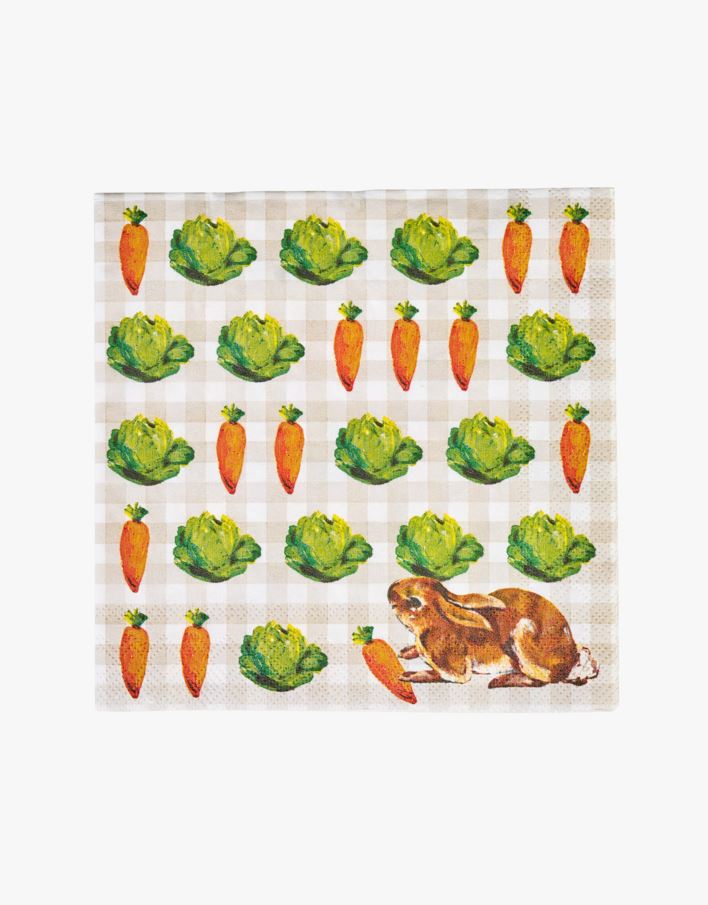 Cocktailservett multi/beige - 25x25 cm multi/beige - 1