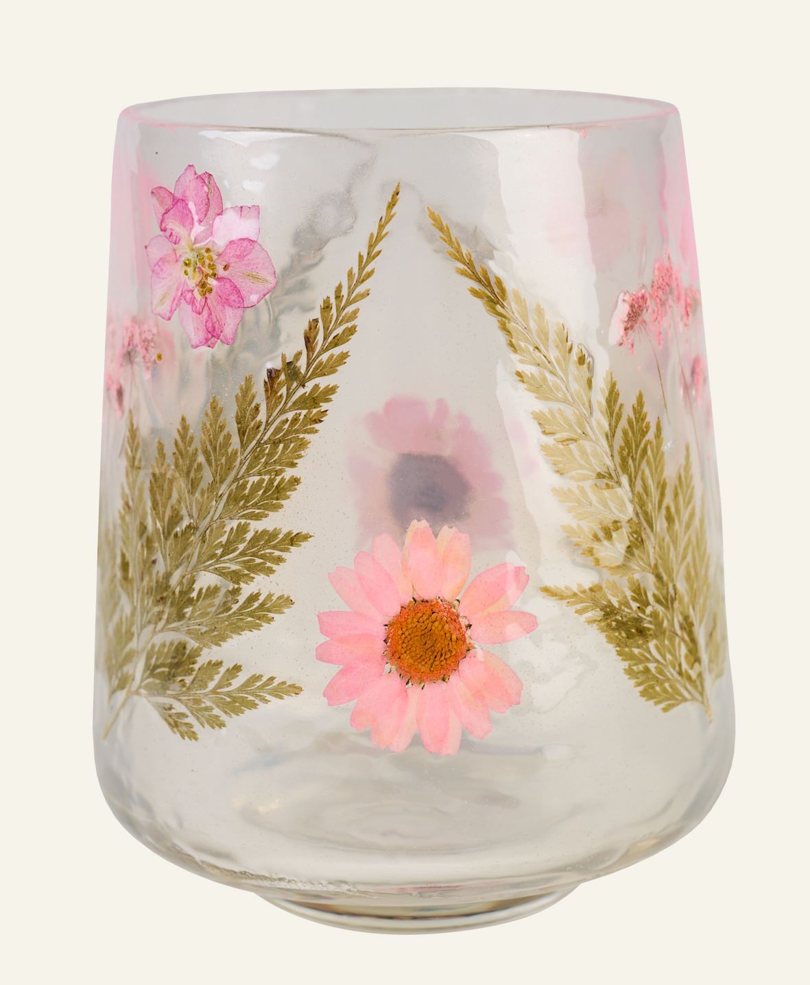 Värmeljushållare multi/rosa - 10x10x12,5 cm multi/rosa - 1