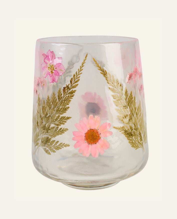 Värmeljushållare multi/rosa - 10x10x12,5 cm multi/rosa - 1