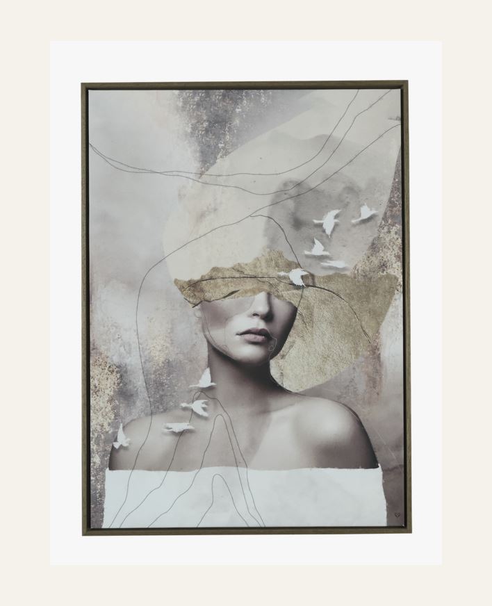 Tavla brun - 70x100 cm brun - 1