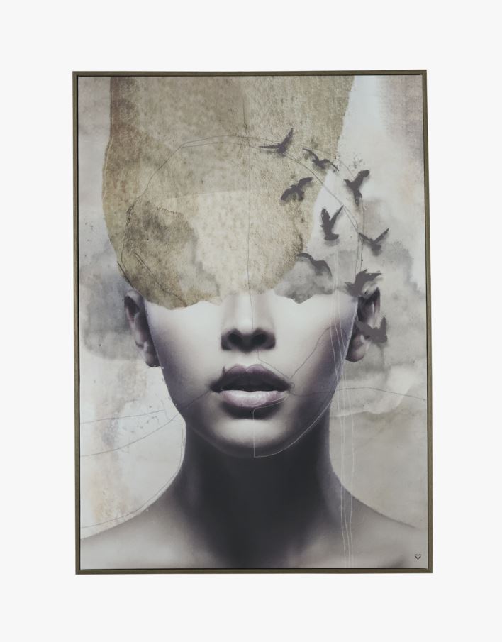 Tavla brun - 70x100 cm brun - 1