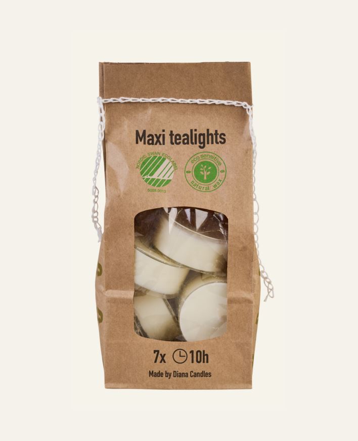 Stora värmeljus vit - ø5,5cm vit - 1