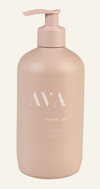 Ava Tangerine Patchouli duschkräm rosa
