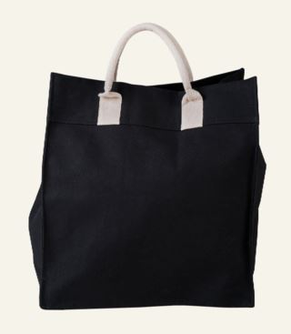 Kava tvättkorg svart