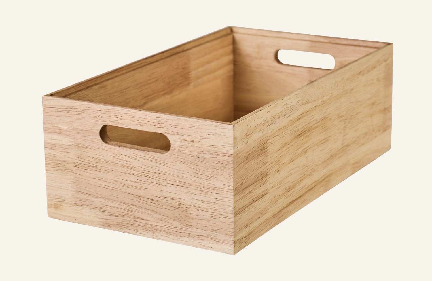 Stapelbar förvaringslåda natur - 3