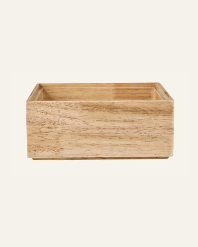 Stapelbar förvaringslåda natur - 20x16x8 cm natur - 1