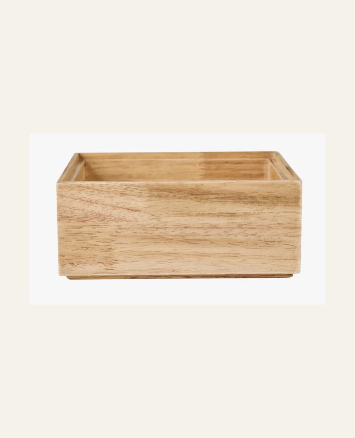 Stapelbar förvaringslåda natur - 20x16x8 cm natur - 1