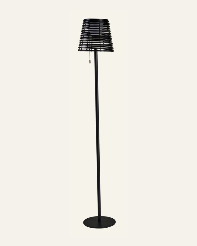 Batteridriven golvlampa svart - 20x20x122 cm svart - 1