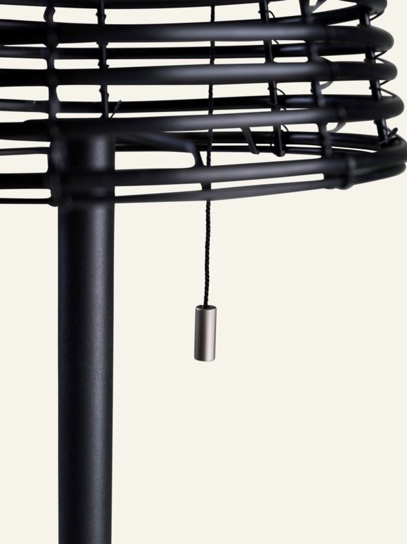 Batteridriven golvlampa svart - 2