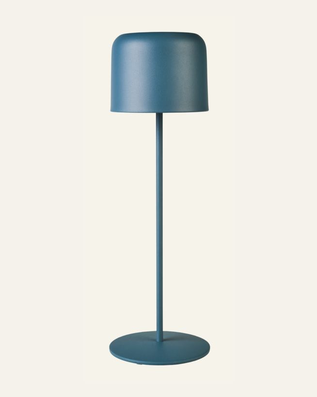 Batteridriven lampa gråblå - 12x12x38 cm gråblå - 1