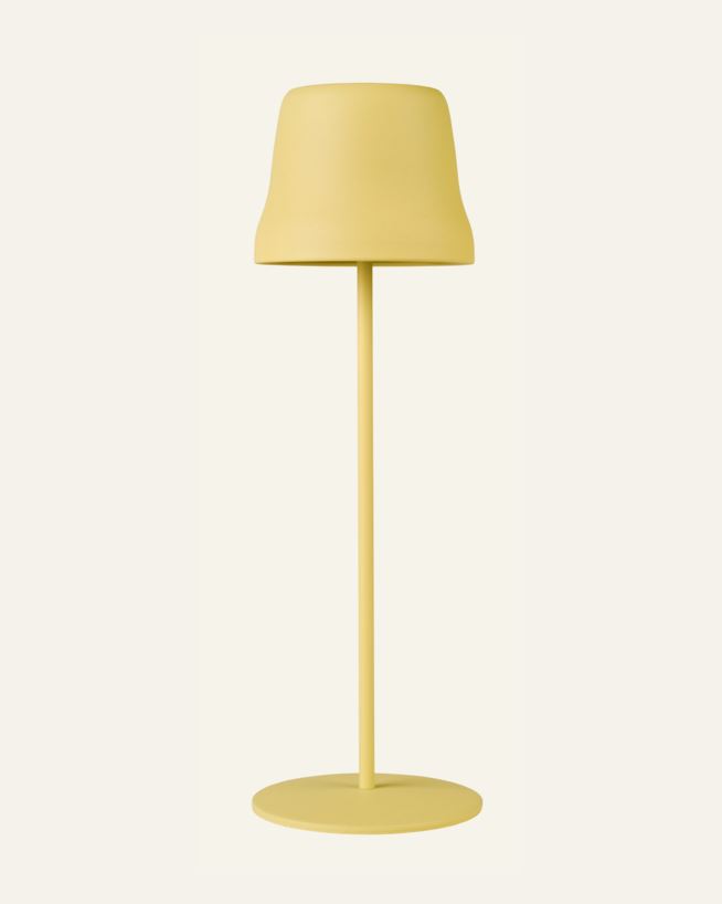 Batteridriven lampa ljusgul - 12x12x38 cm ljusgul - 1