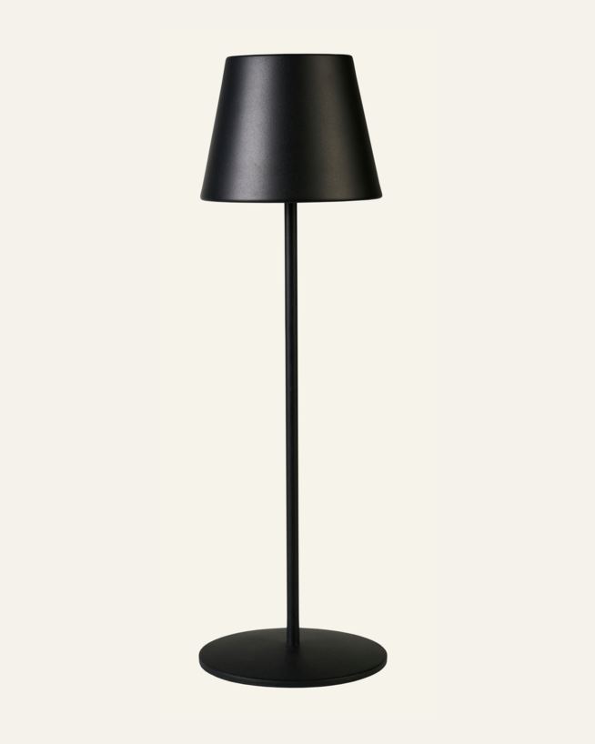 Batteridriven lampa svart - 12x12x38 cm svart - 1