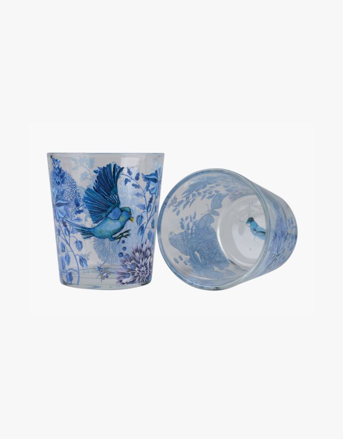 2 pack dricksglas blå - 350 ml blå - 1