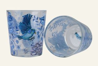 NW House Sparrow 2 pack dricksglas blå