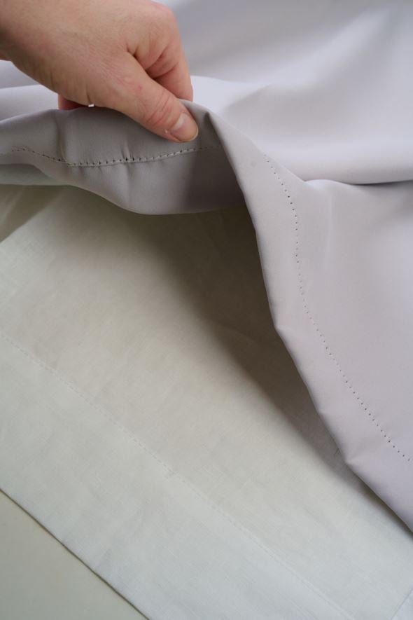 Ljusdämpande linnegardin vit - 2