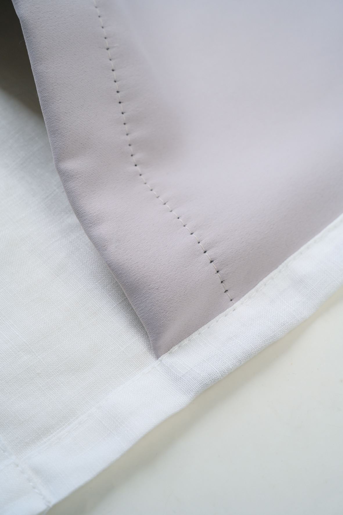 Ljusdämpande linnegardin vit - 4