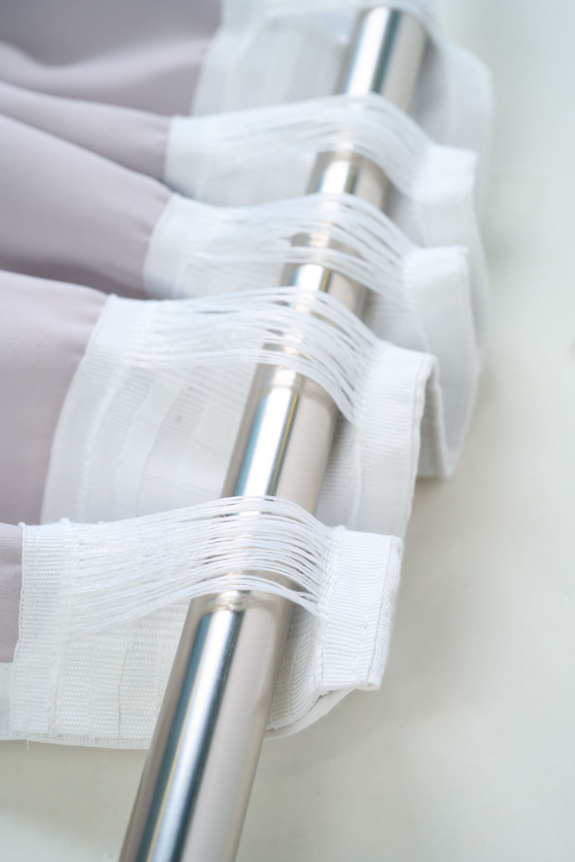 Ljusdämpande linnegardin vit - 3