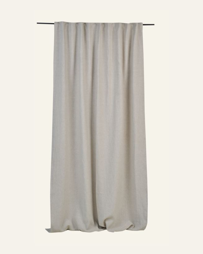 Ljusdämpande linnegardin natur - 135x300 cm natur - 1