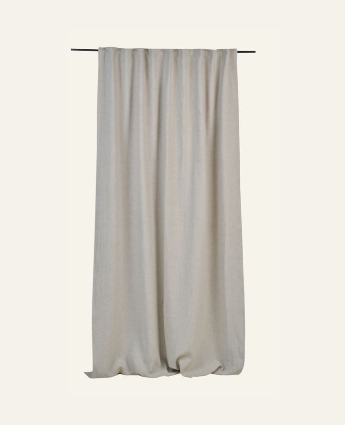 Ljusdämpande linnegardin natur - 135x300 cm natur - 1