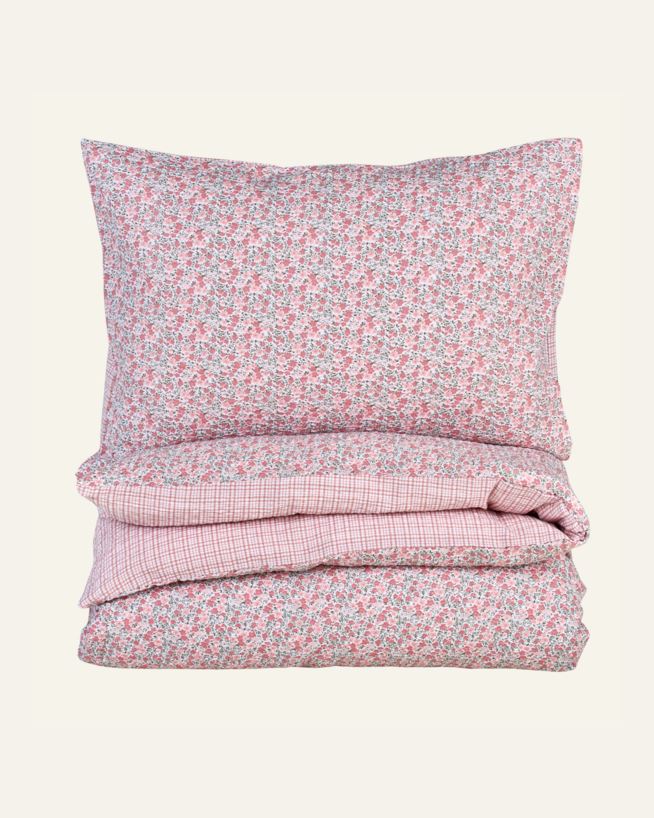 Påslakanset i bäckebölja multi/rosa - 150x210+50x60 cm multi/rosa - 1