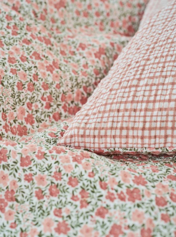 Påslakanset i bäckebölja multi/rosa - 4