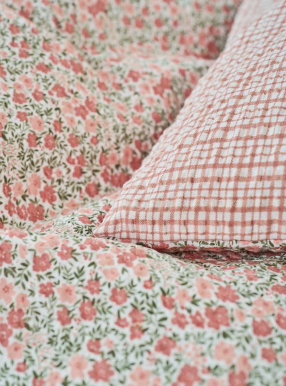 Påslakanset i bäckebölja multi/rosa - 4