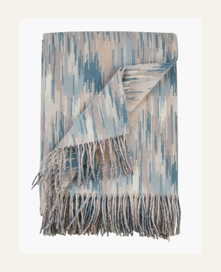 Pläd multi/blå - 130x170 cm multi/blå - 1