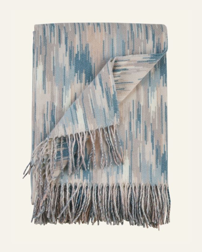 Pläd multi/blå - 130x170 cm multi/blå - 1