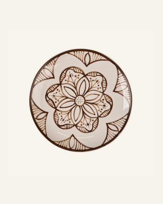 Tallrik brun - ø20,5 brun - 1