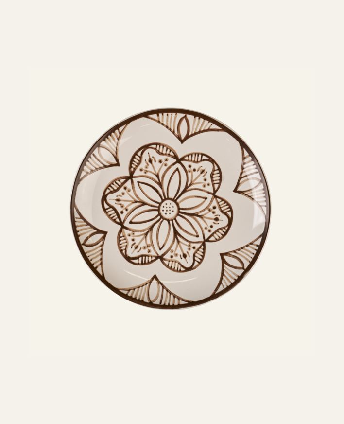 Tallrik brun - ø20,5 brun - 1