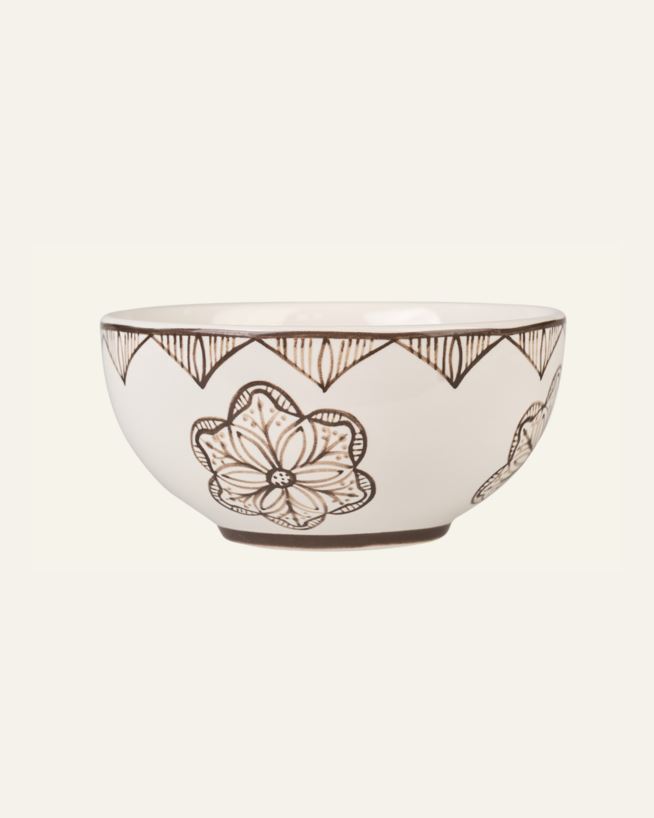 Skål brun - ø14 h7 cm brun - 1