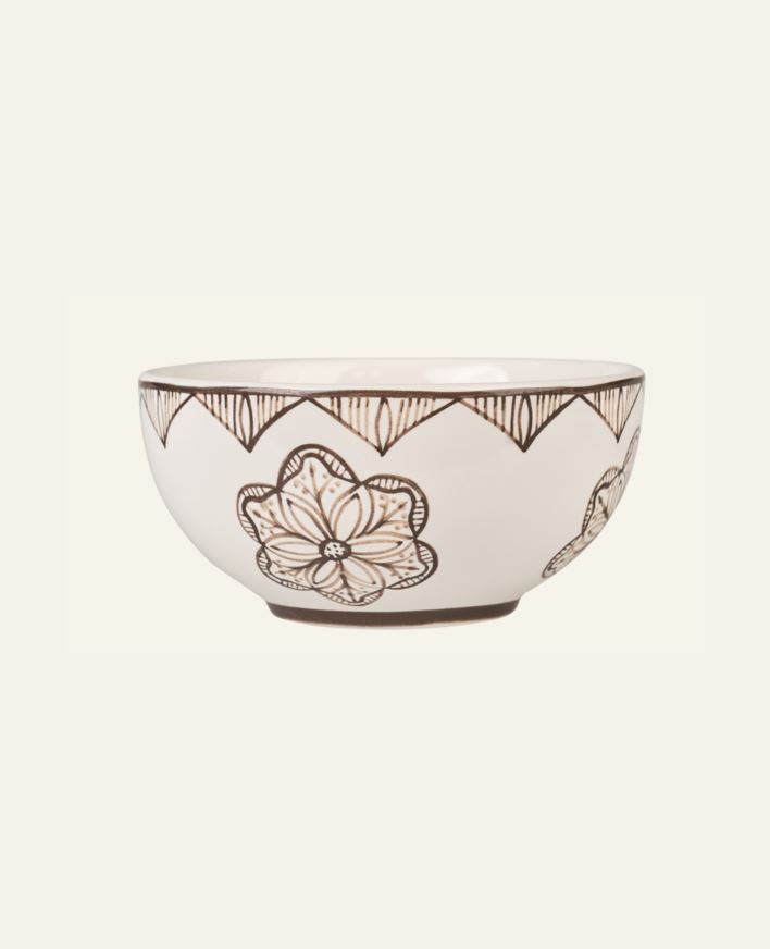 Skål brun - ø14 h7 cm brun - 1