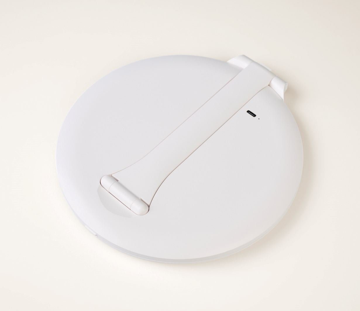 Spegel med led-ljus vit - 19,7x20x1,5 cm ø20 vit - 1