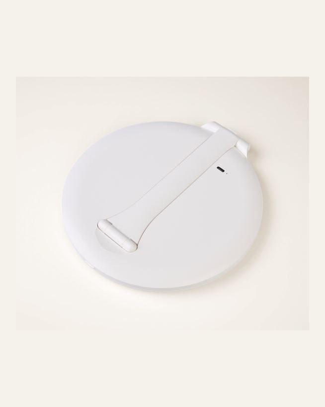 Spegel med led-ljus vit - 19,7x20x1,5 cm ø20 vit - 1