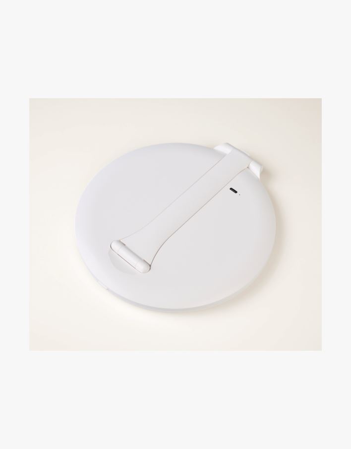 Spegel med led-ljus vit - 19,7x20x1,5 cm ø20 vit - 1