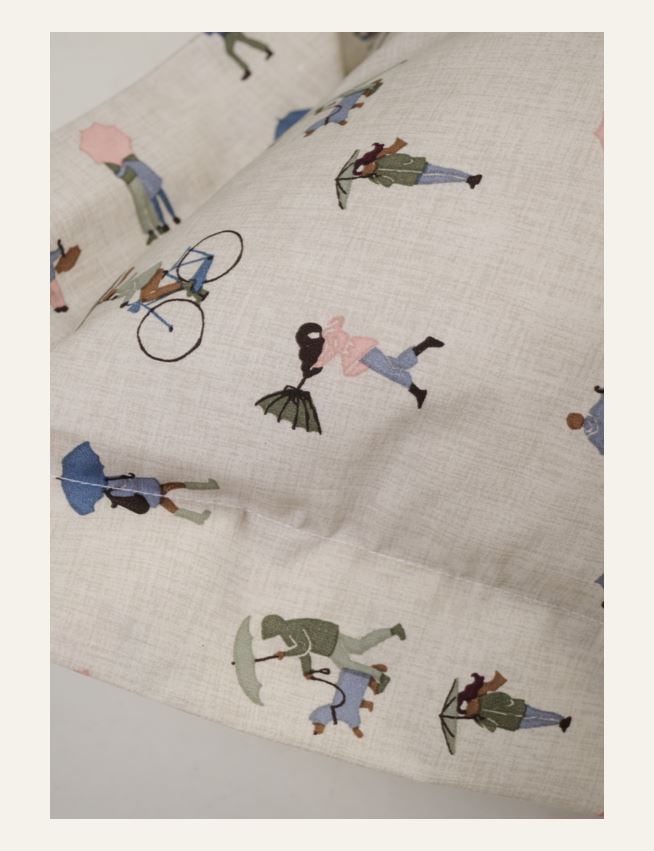 Örngott i bomull multi/grön - 2