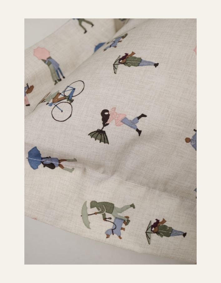 Örngott i bomull multi/grön - 2