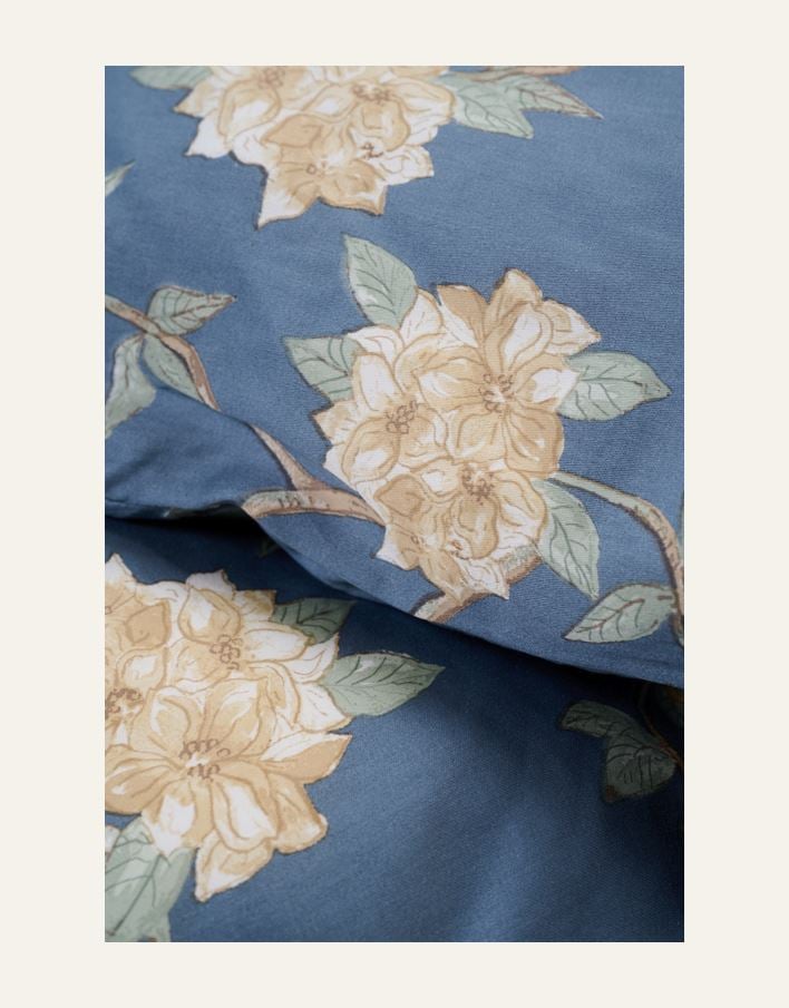 Påslakanset i satin dimblå - 3