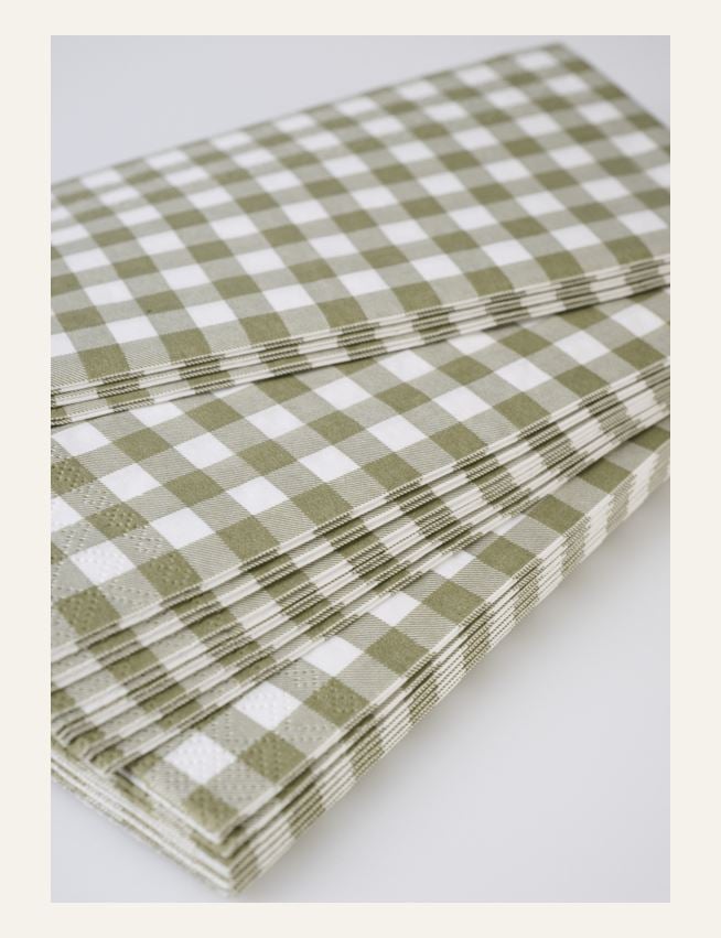 Köksservetter olivgrön - 2