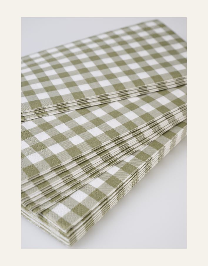 Köksservetter olivgrön - 2