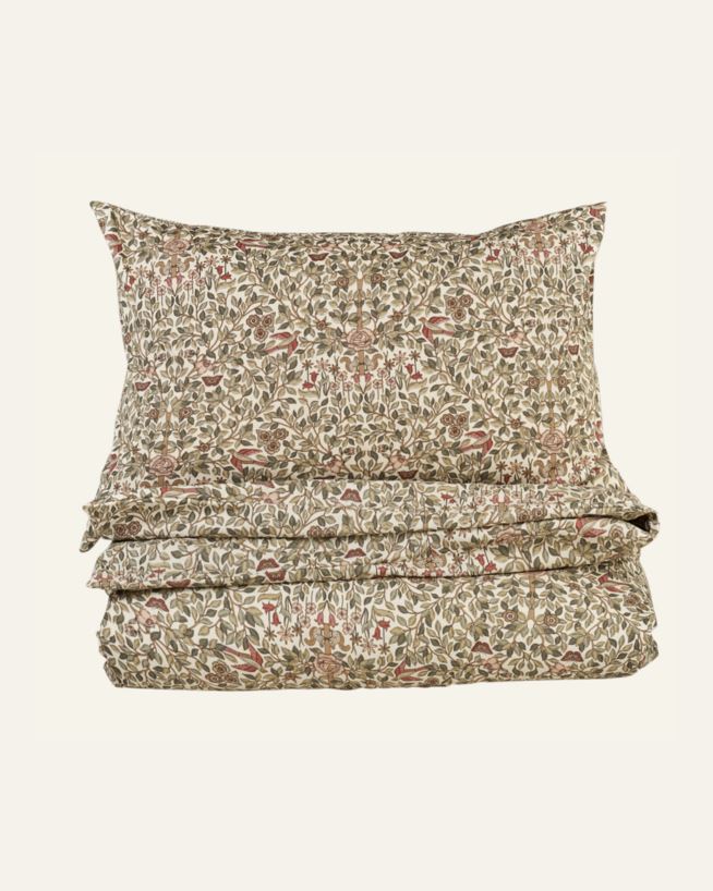 Påslakanset i bomull multi/rosa - 150x210 cm multi/rosa - 1