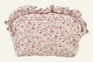Sade ruffle Medium Necessär aprikos