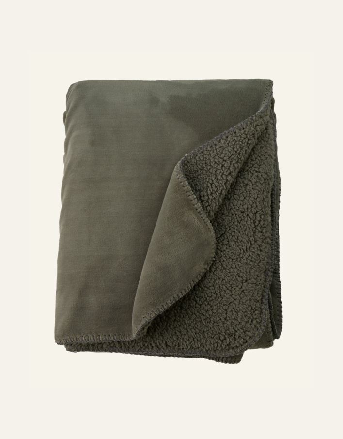 Fleecepläd olivgrön - 2