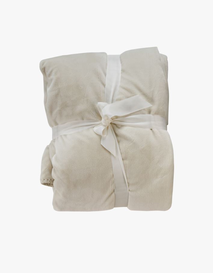Fleecepläd offwhite - 130x170 cm offwhite - 1