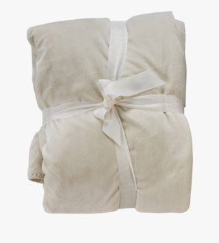 Ted fleecepläd offwhite
