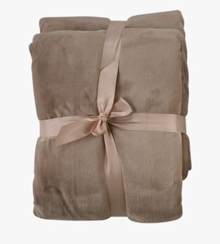 Ted fleecepläd taupe
