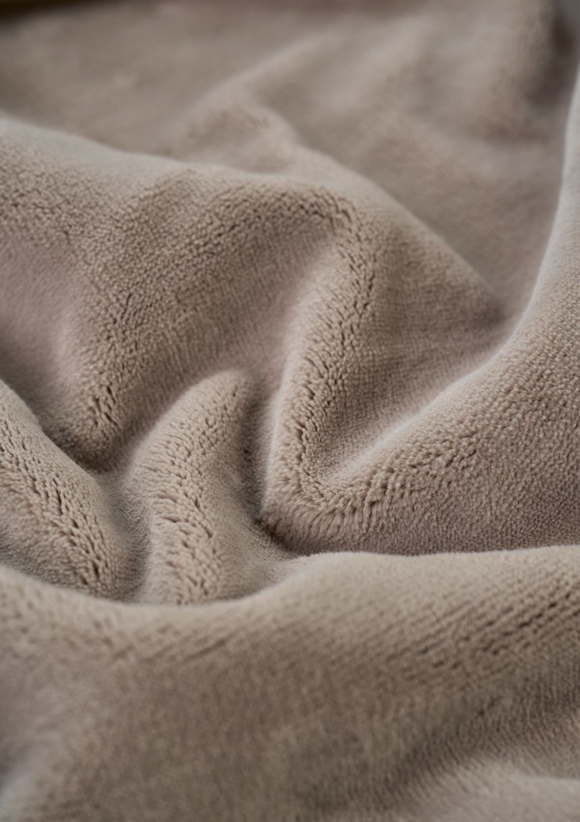 Fleecepläd taupe - 2